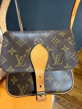 Louis Vuitton Cartouchiere PM Mini Sling Crossbody with duster and Box